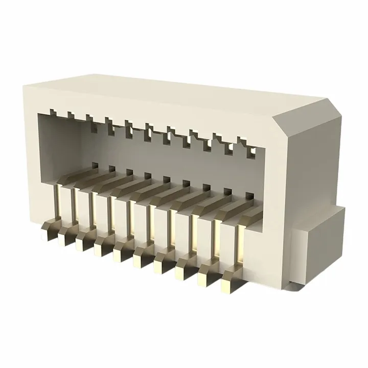 0,8 mm kvindelig header dobbelt række side indgang SMT