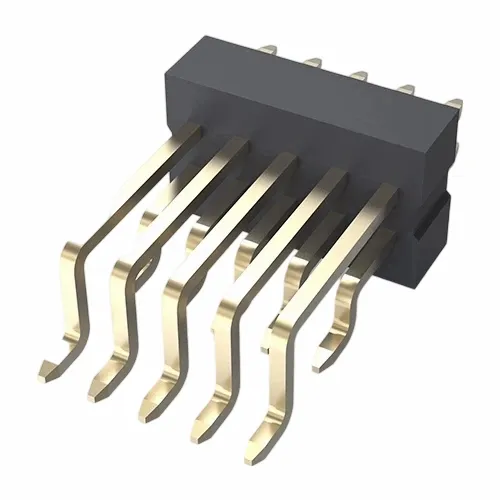 1,0 mm pin header dobbelt række højre vinkel SMT