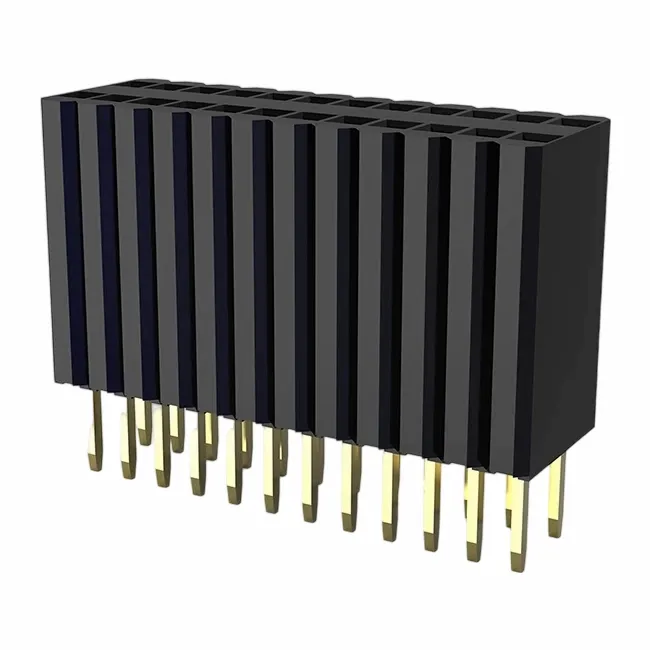 1.27x2.54mm kvindelig overskrift Enkelt række lige