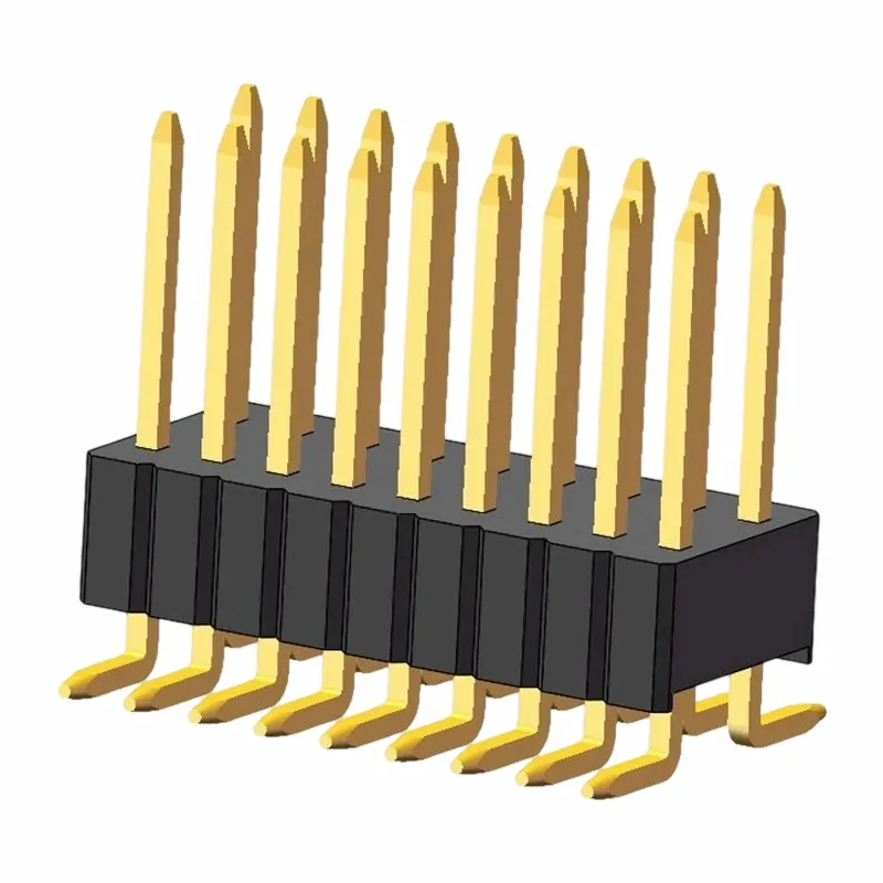 1,27x2,54 mm pin header dobbelt række smt3