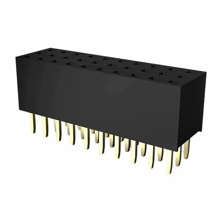 2,0 mm kvindelig header triple række lige