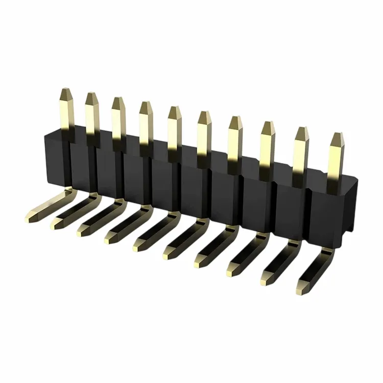2,0 mm pin header enkelt række højre vinkel dukkert