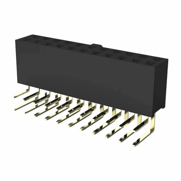 2,54 mm kvindelig overskrift dobbelt række højre vinkel dip type y