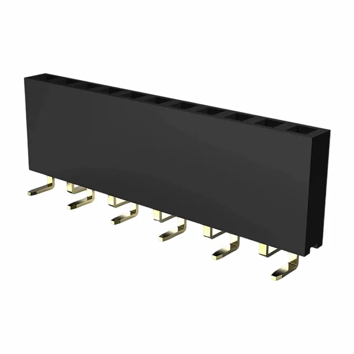 2,54 mm kvindelig header enkelt række smt y type