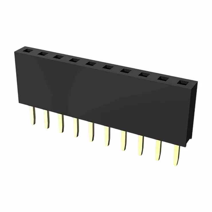 2,54 mm kvindelig header enkelt række lige y type