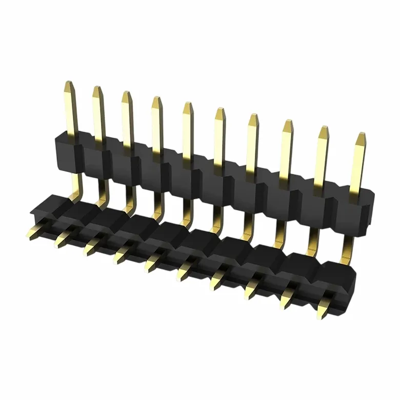 2,54 mm pin header Single Row Dual Isolation Right Angle Dip Dip