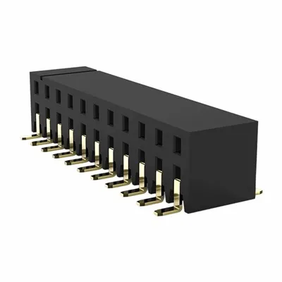 2,0 mm kvindelig header dobbelt række side indgang SMT