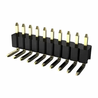 2,0 mm pin header enkelt række højre vinkel dukkert