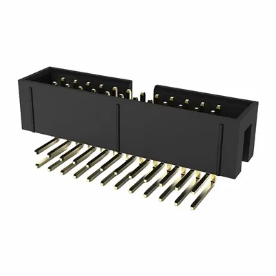 2,54 mm kasse overskrift dobbelt række højre vinkel dukkert