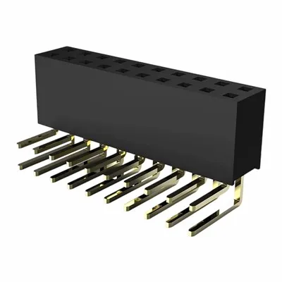 2,54 mm kvindelig overskrift dobbelt række højre vinkel dip y type