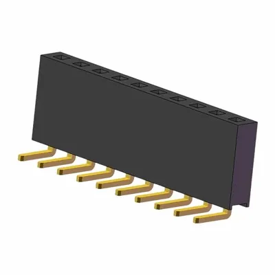2,54 mm kvindelig header enkelt række højre vinkel dip y type