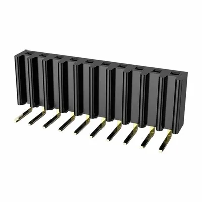 2,54 mm kvindelig header enkelt række højre vinkel dip u type