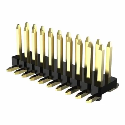 2,54 mm pin header dobbelt række SMT